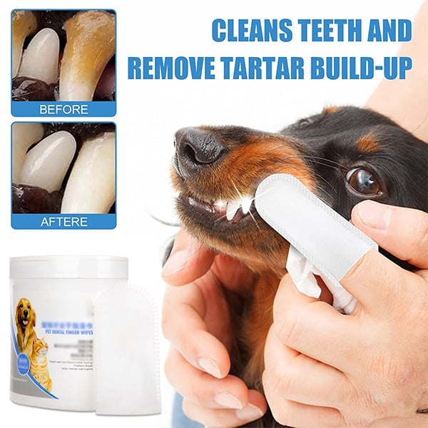 ✨Pet Dental Cleaning finger Wipes(1BOX-50PCS)