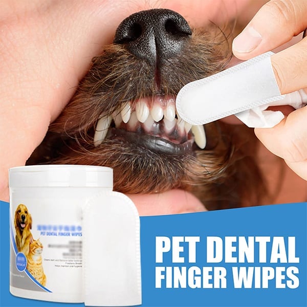 ✨Pet Dental Cleaning finger Wipes(1BOX-50PCS)