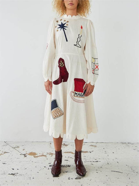 Vestido midi estampado Circus World