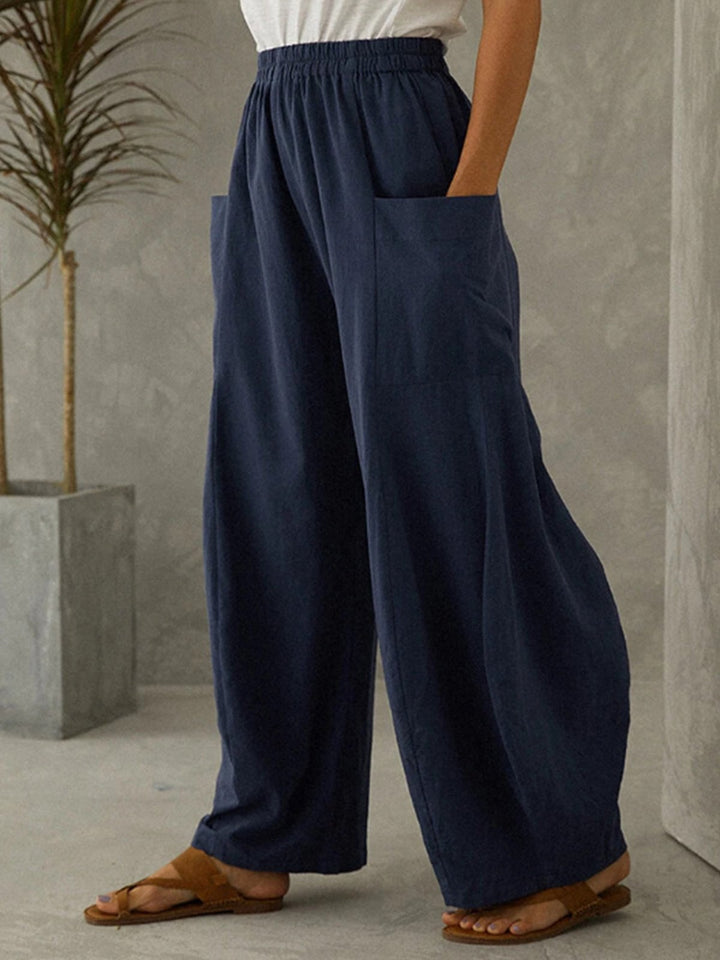 Freizeithose aus reiner Baumwolle für Damen 