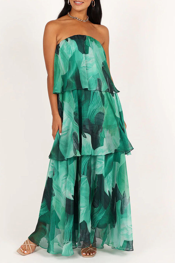 Mode casual drielaagse taartjurk