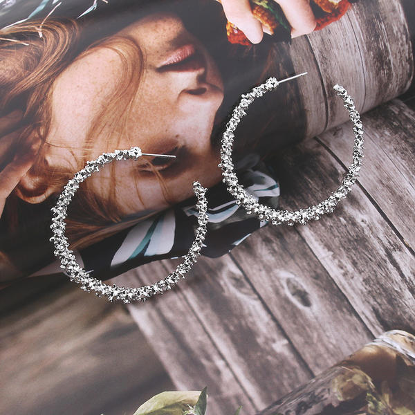 Elegante Aleación De mujer Pendientes de moda