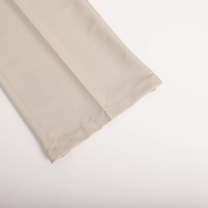 Anzughose mit hoher Taille, geradem Bein und weitem Bein