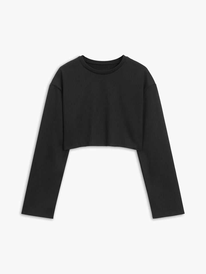 طقم شورت من ثلاث قطع بأكمام طويلة من Athleisure
