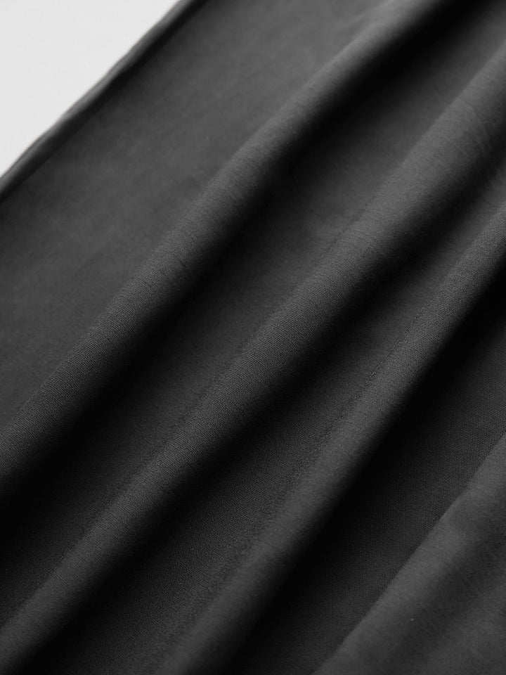 Übergroße Hose mit hoher Taille und Bügelfalten vorne 