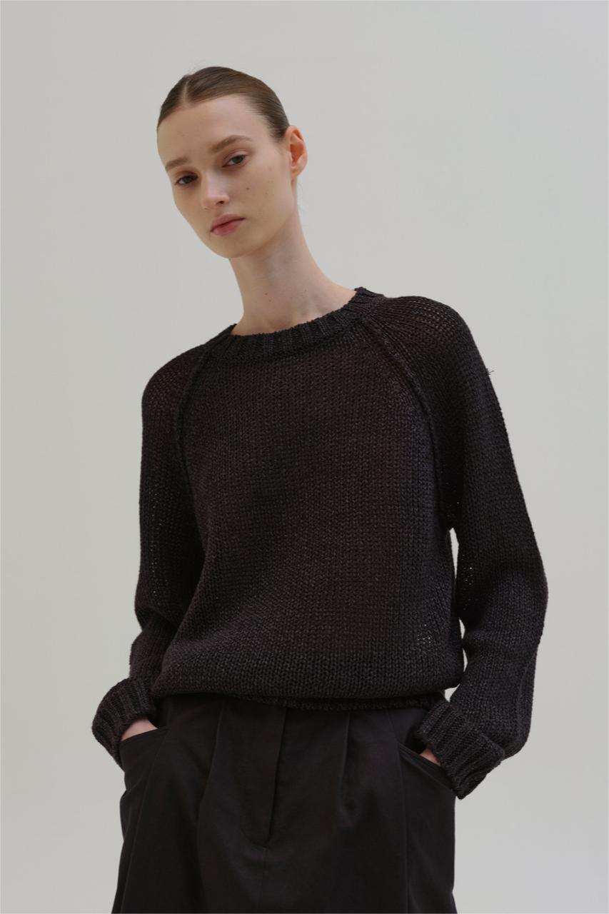Jersey de manga larga con cuello redondo