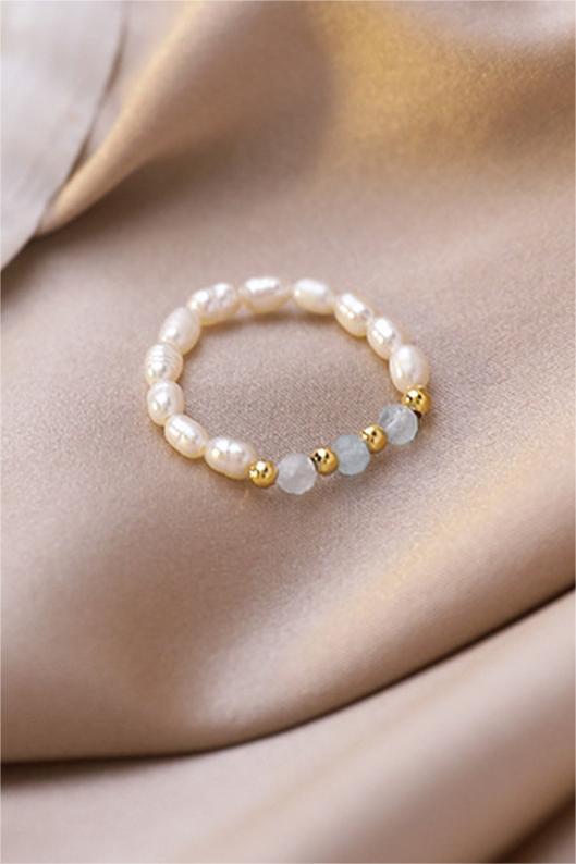 Anelli con perline di perle finte